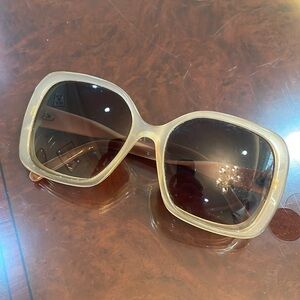 Balenciaga vintage beige sunglasses